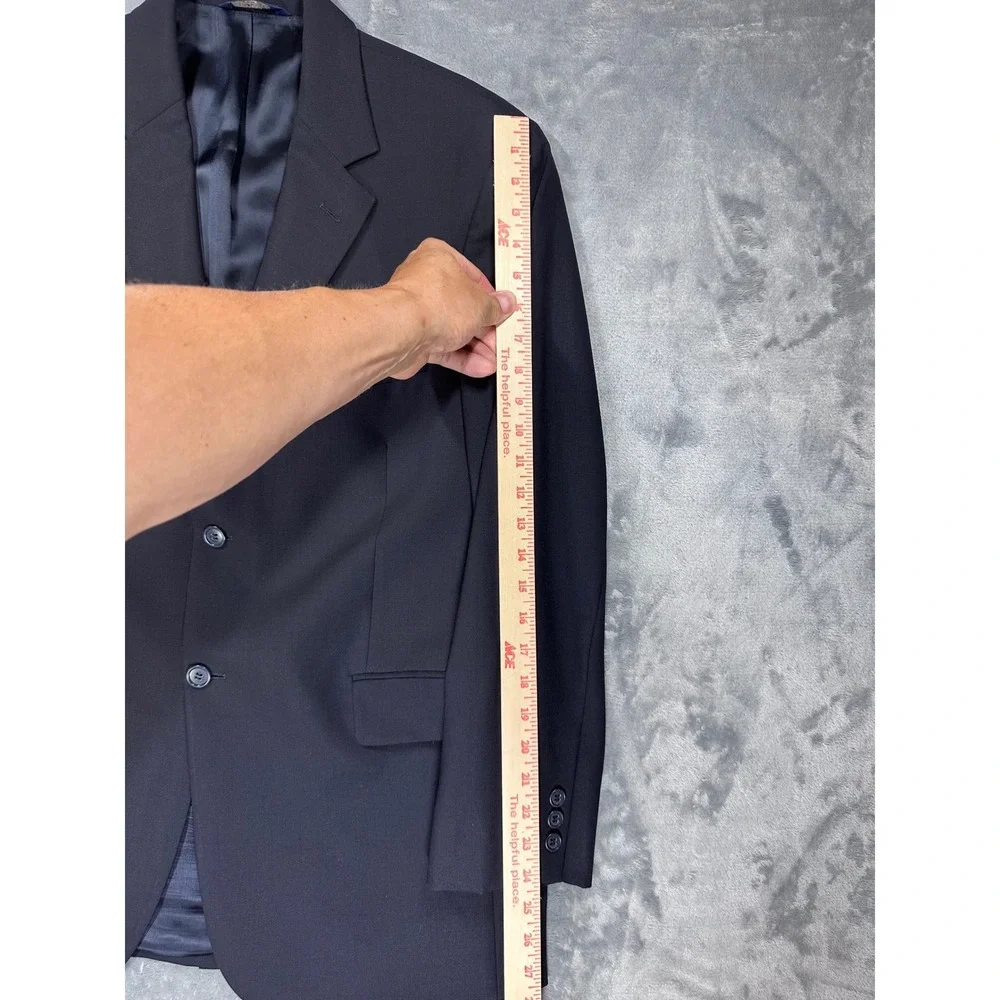 Brooks Brothers Stretch Navy Blue Wool Blend Blazer Sport Coat Mens 41R 41 R